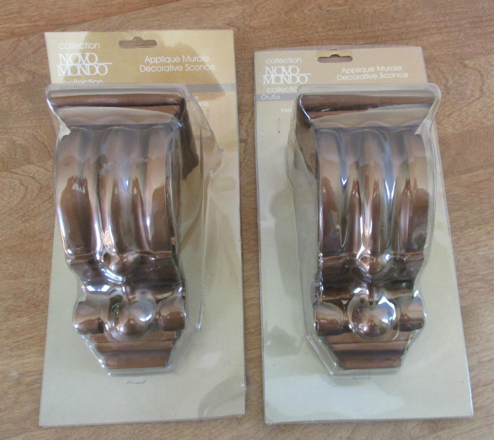 Decorative Resin Sconce Gothic Style in Antique Gold 6.5″ x 3″ Swag Holder