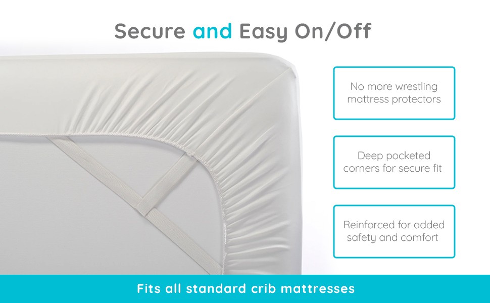 Egrace Crib Mattr Protector – Eucalyptus Tencel Fiber Waterproof