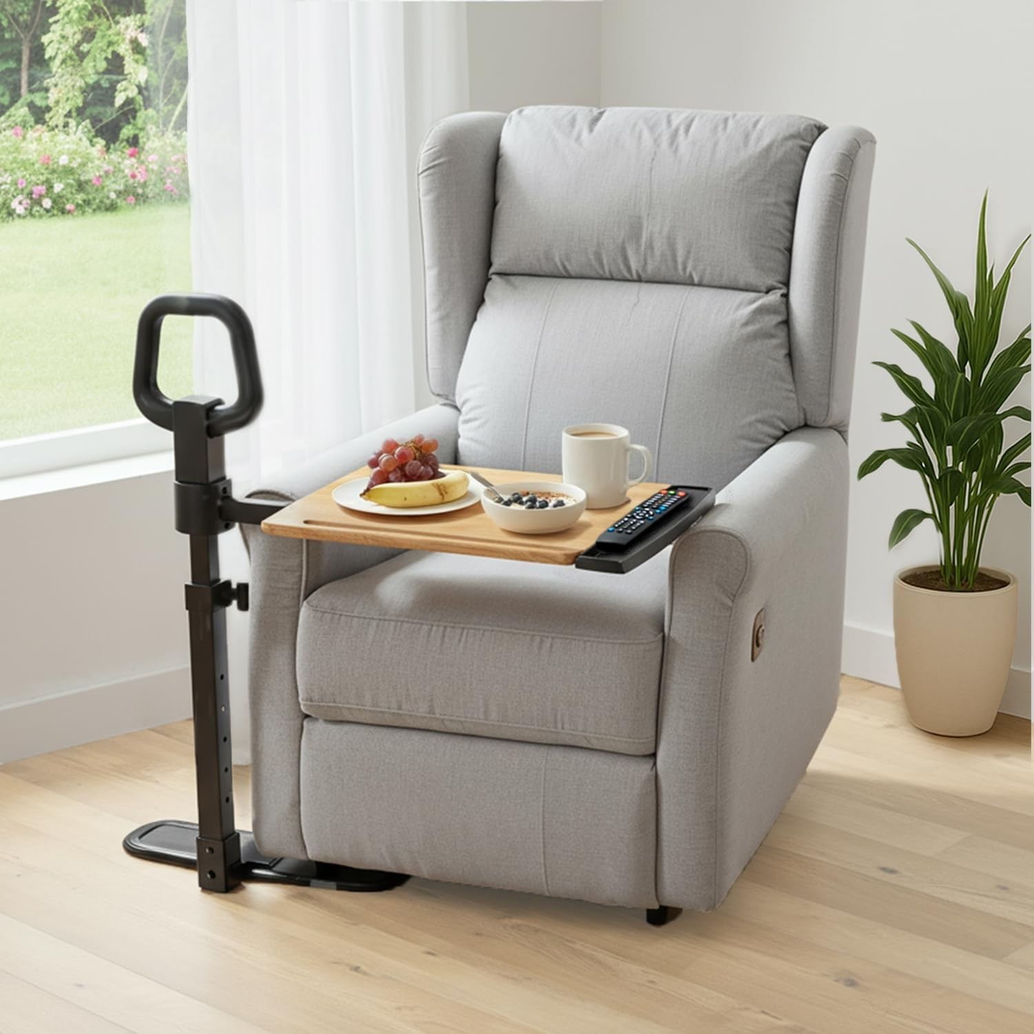 PELEGON 360° Swivel Tray Table for Recliner Adjustable Height Laptop TV Tray
