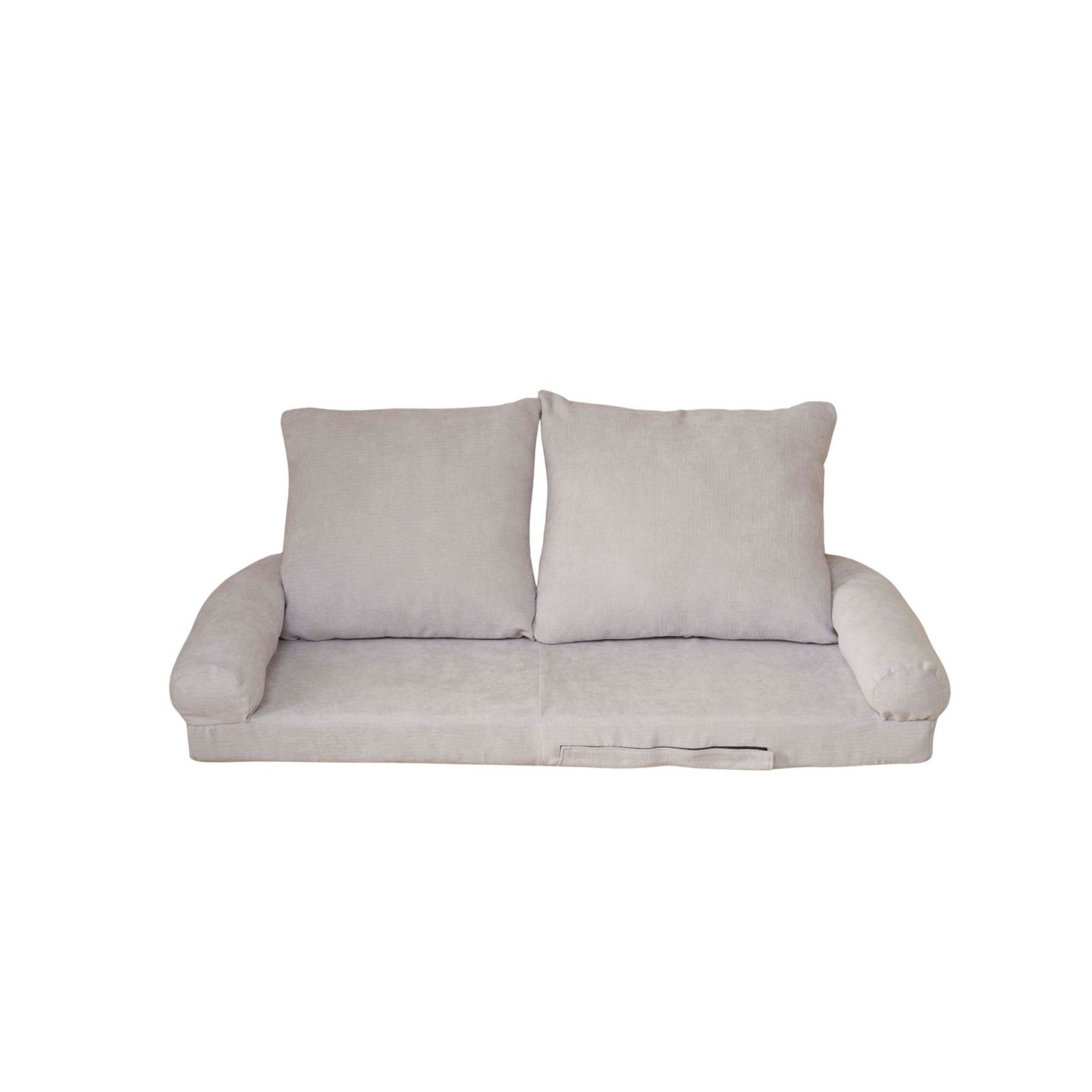 Adjustable Convertible Sofa Bed, 18 Positions, White, 63.78″ L
