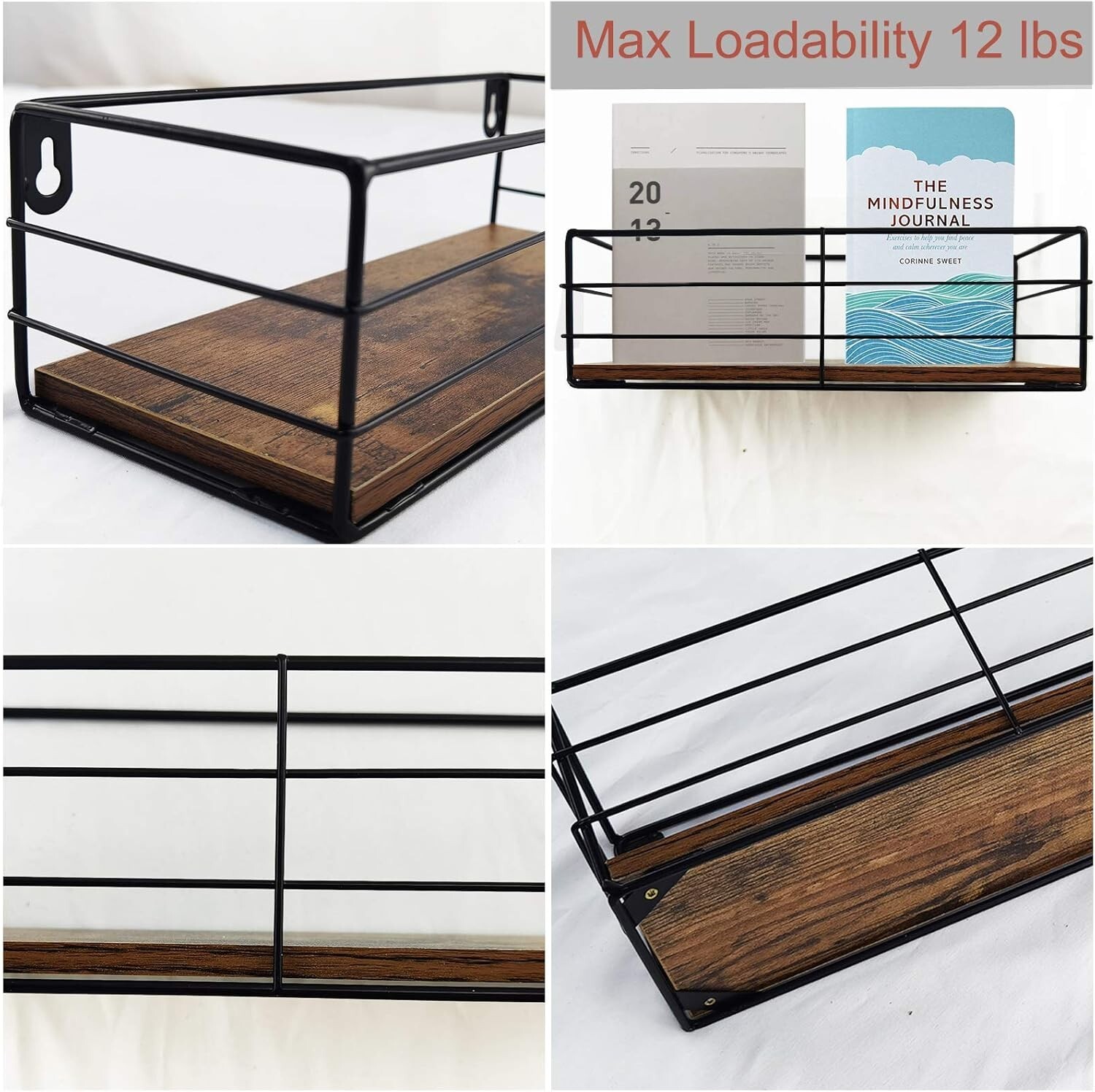 Floating Wall Shelves Set of 3 for Bathroom Living Room Bedroom Kitchen