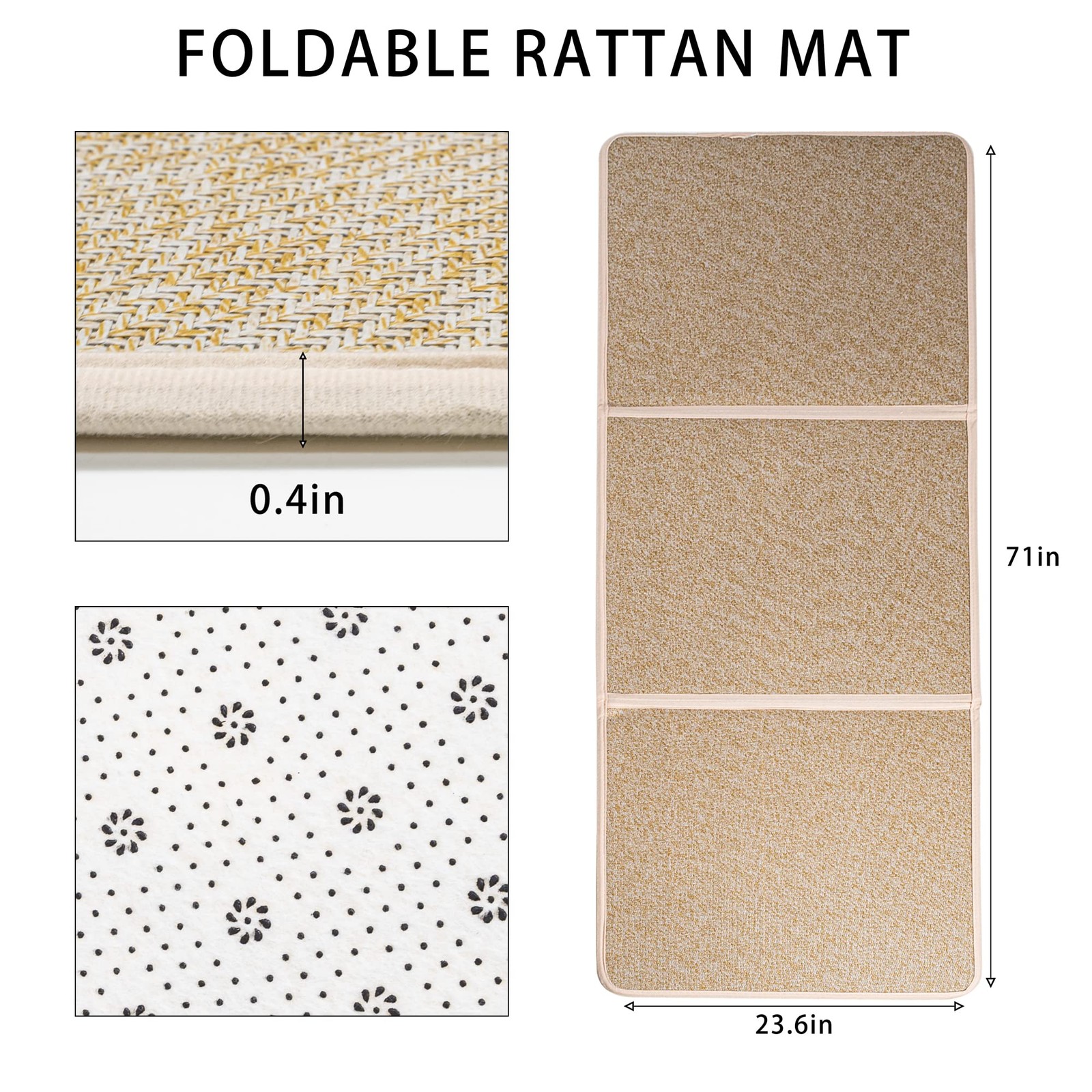 Japanese Tatami Mat Foldable Floor Mats Non-Slip Futon Mattress Sleeping Mat …