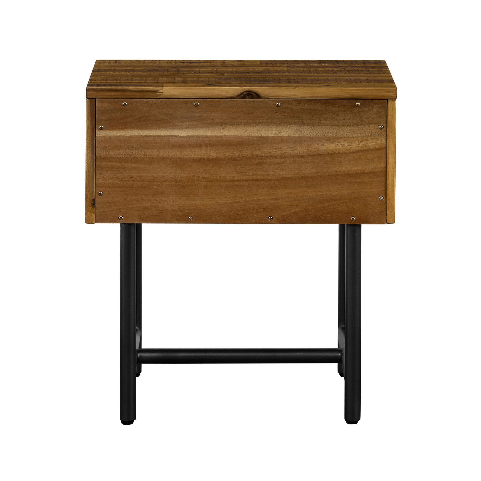 Cusco Rustic Acacia Single Drawer Night stand, Brown Single Box Product
