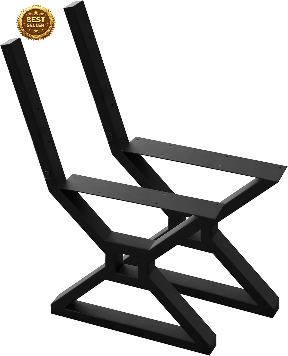 16in Metal Bench Legs Set of 2 Heavy Duty Steel Backrest Bracket DIY Furniture