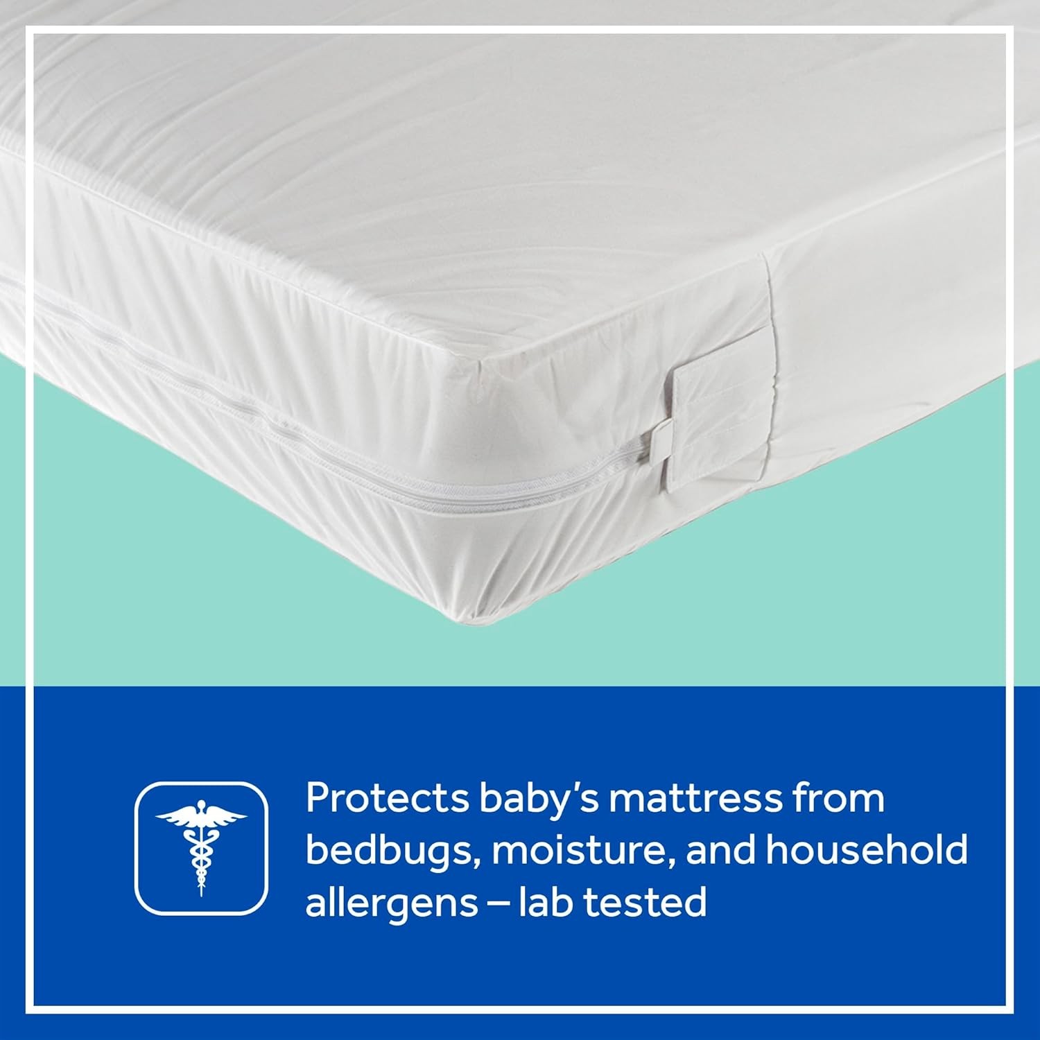 Sealy Baby SafetyCase Breathable Waterproof Crib Mattr Protector Pad,