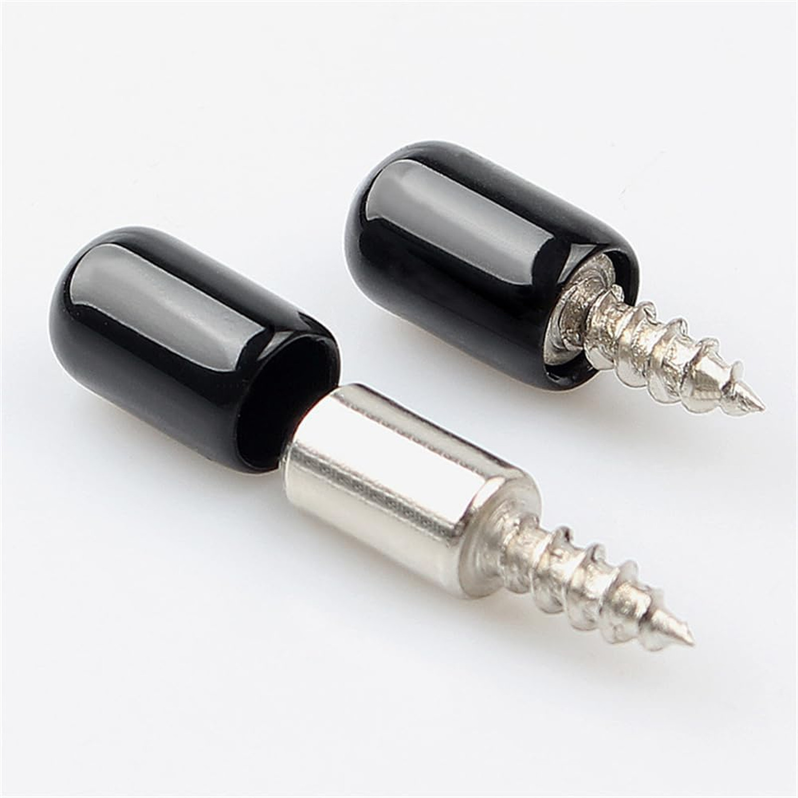 40pcs Rubber End Caps Assortment Kit 1/8 1/4 3/8 1/2 inch Black Vinyl Thread