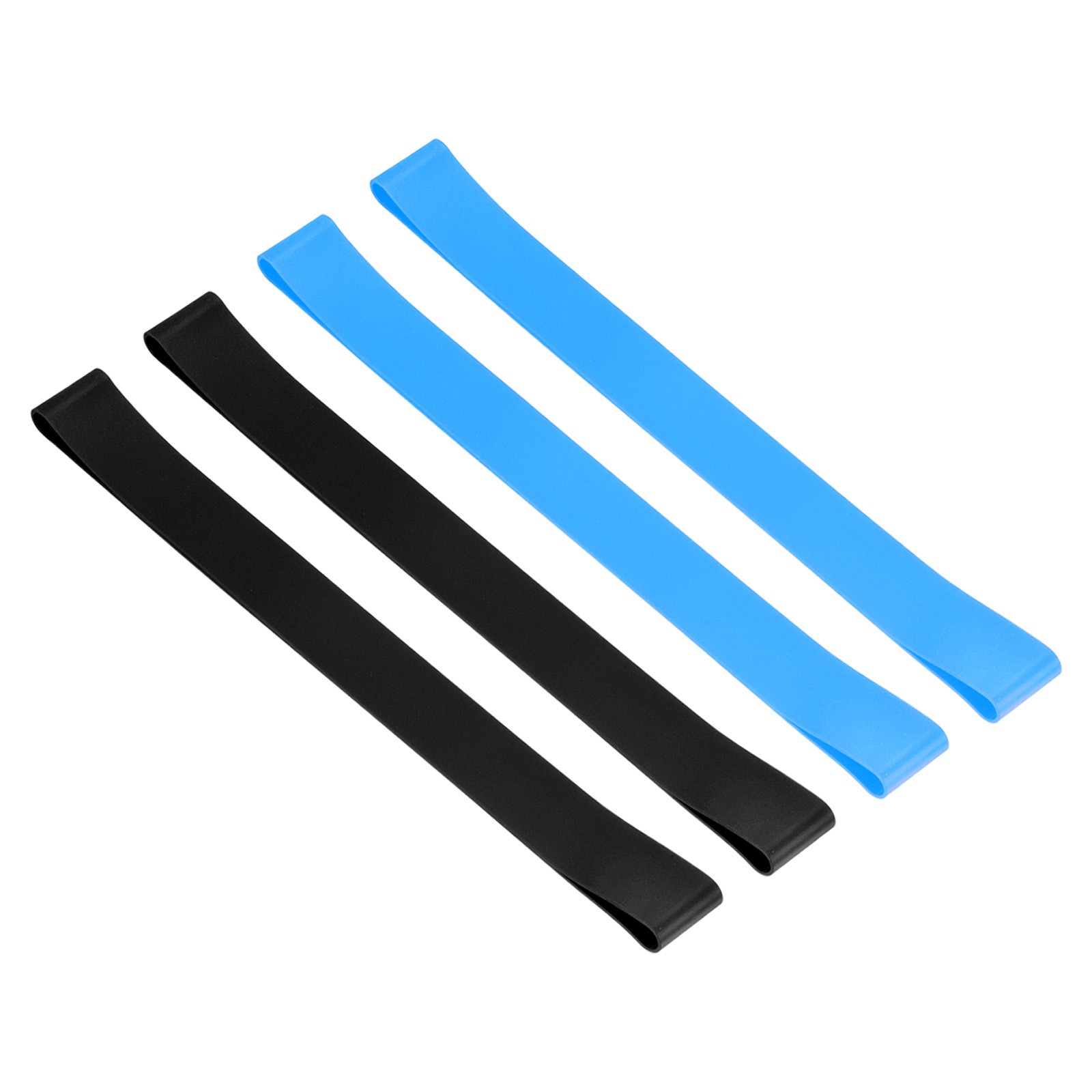 Towel Bands, 4in2 Sets 9.84×1 Inch Silicone Towel Chair Clips, Black, Sky Blue