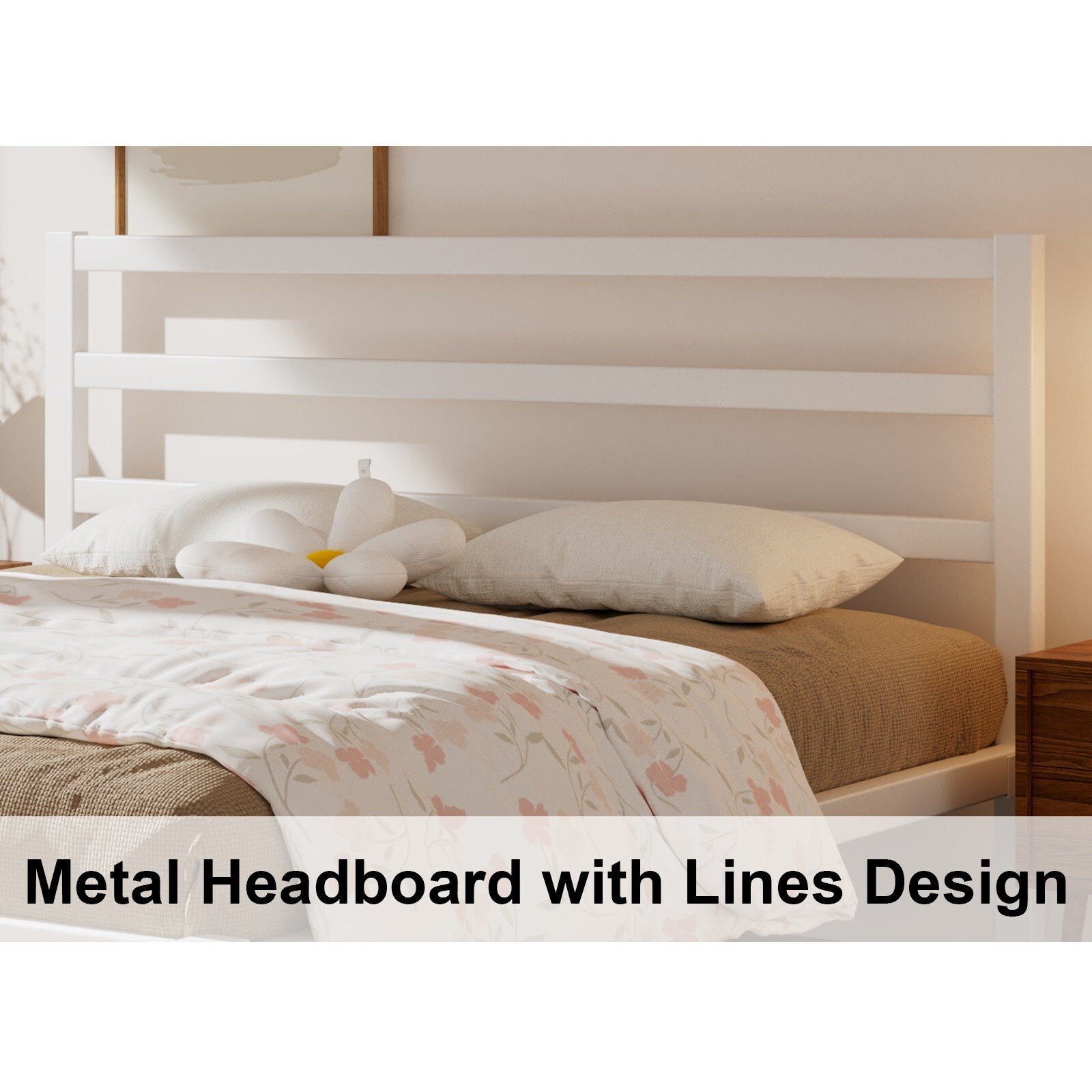 Metal Bed Frame Heavy Duty Platform Bed Frame with Strong Metal Foundation