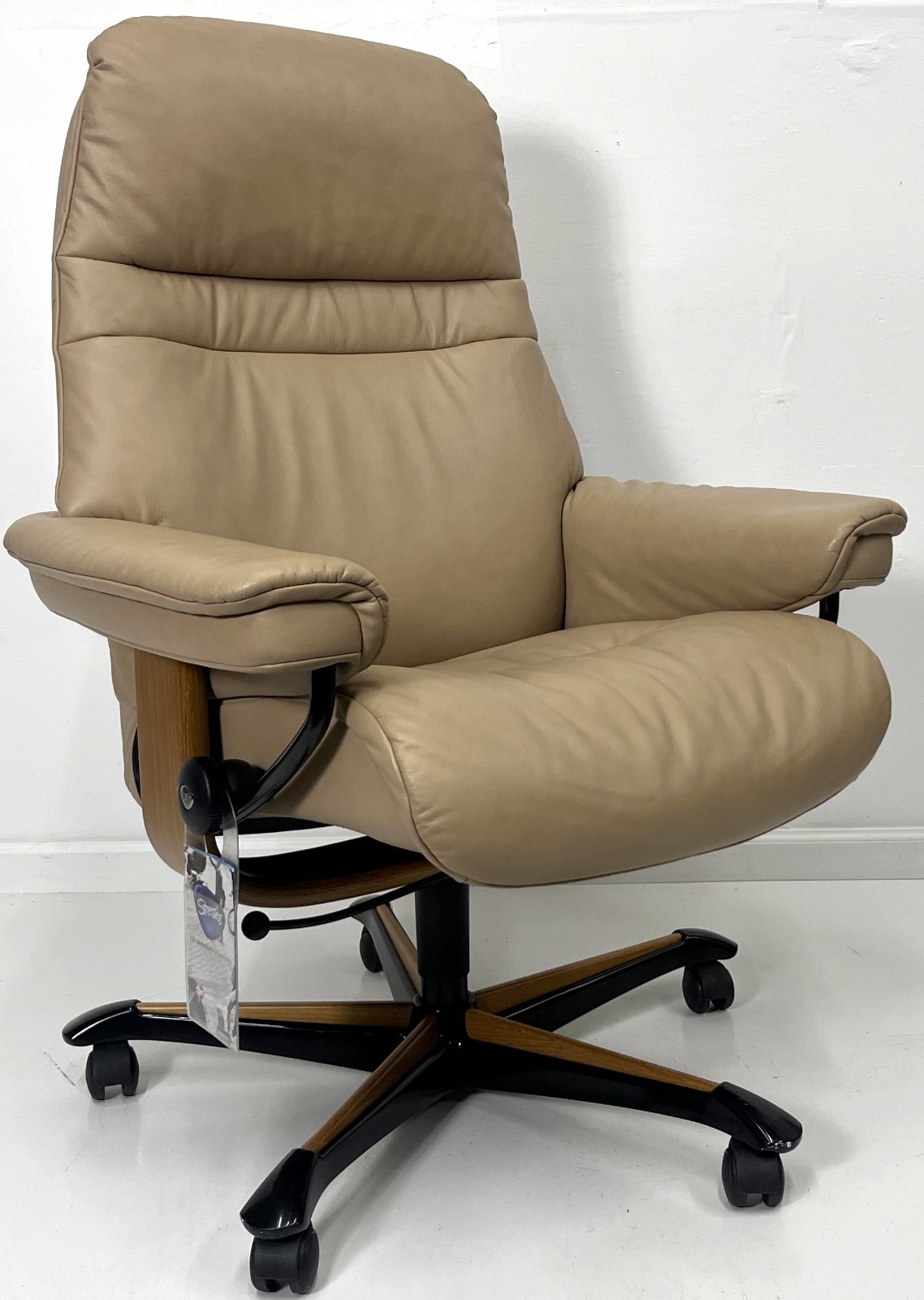 Ekornes Stressless SUNRISE Height Adjustable Reclining Leather Office Chair