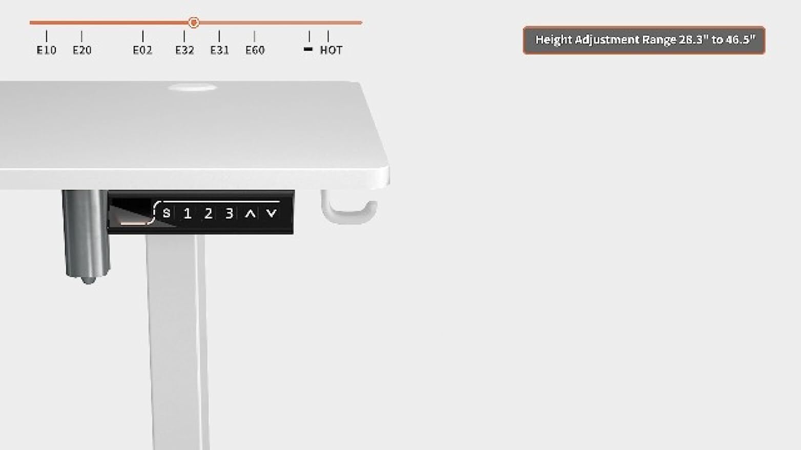 40“ 55″ 63” Modern Adjustable Height Electric Standing Desk Home Office Table
