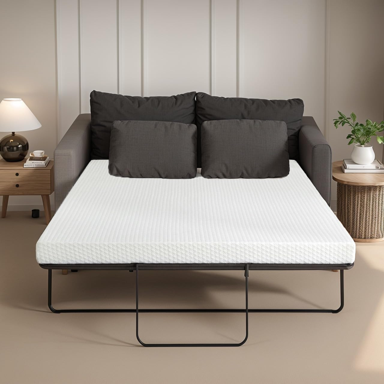 4″ Full Sofa Mattress with Washable Cover for RVs, Daybeds & Guest Rooms