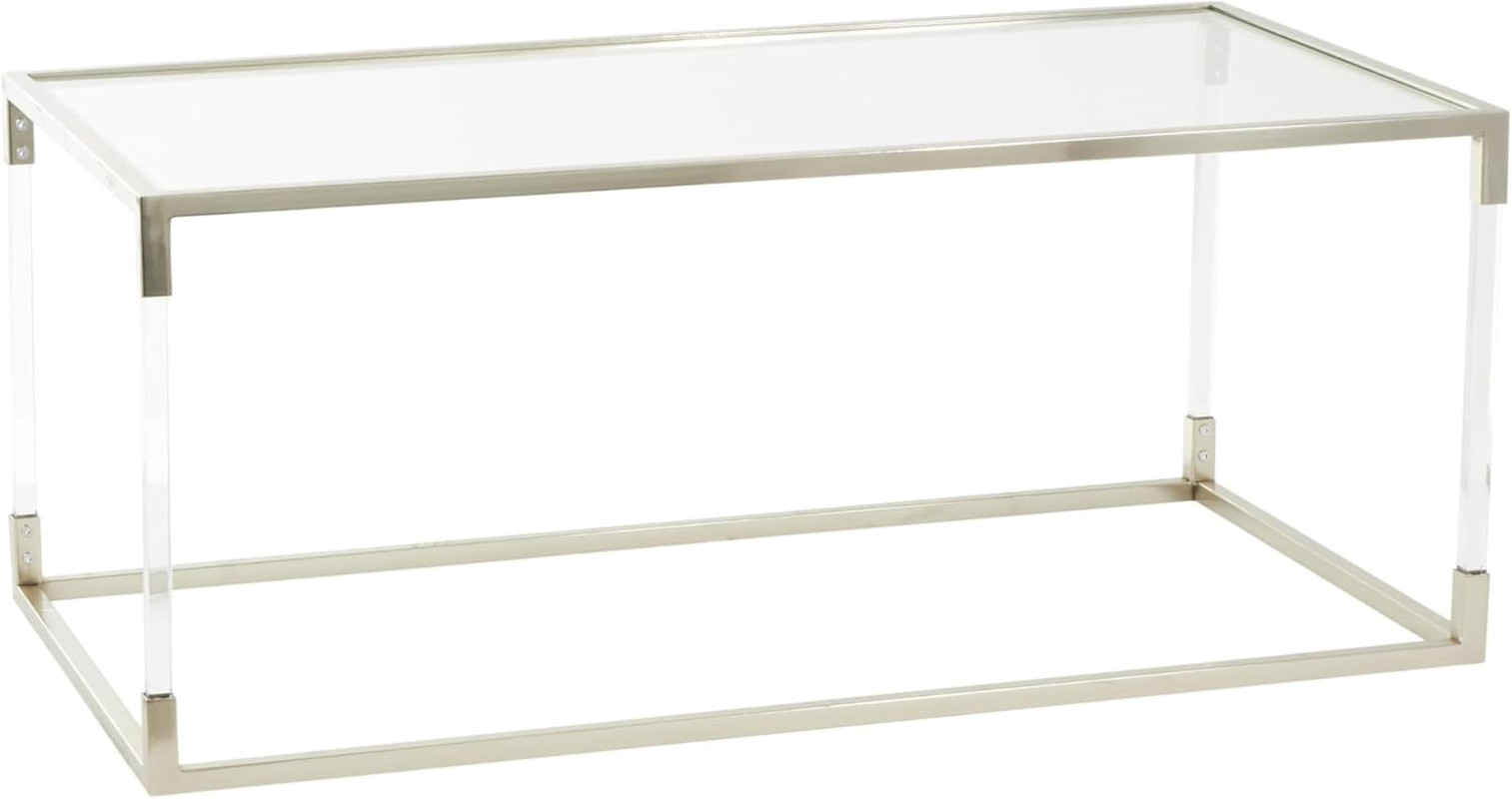 Clear Coffee Table – Stylish & Conveniently Sized for Any Space