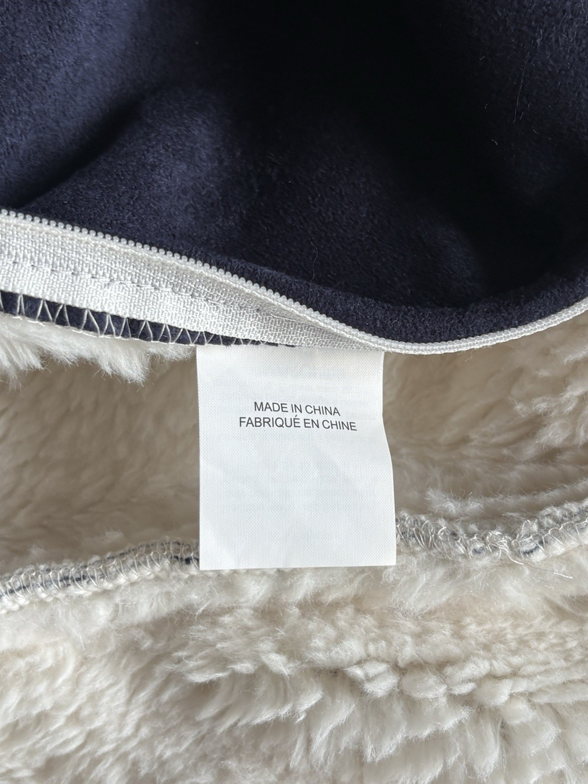 Pottery Barn Kids Anywhere Chair Slipcover 2012 Faux Suede/Fur Navy Blue Regular