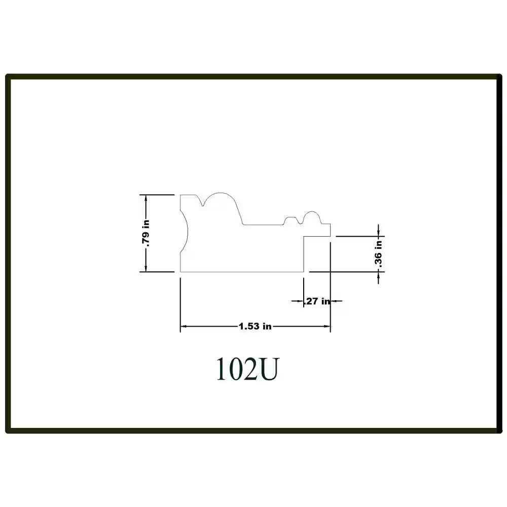 3/4 In. X 1-1/2 In. X 8 Ft. Basswood Chair Rail/Wainscot Cap/Picture Frame Moldi