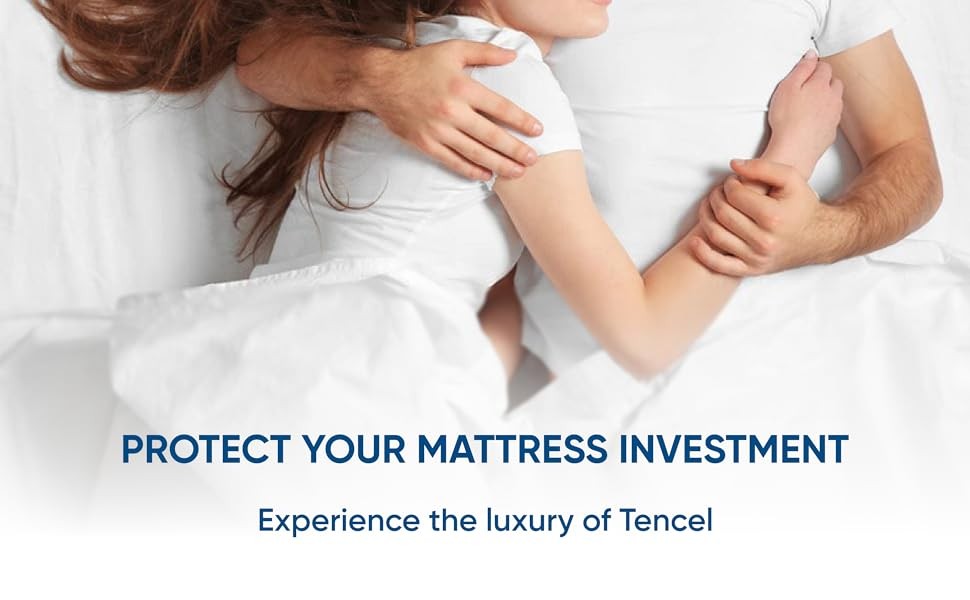 King Size Luxury Tencel Mattr Protector, Waterproof, Ultra Soft,