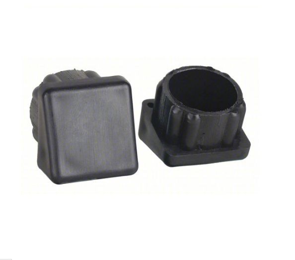 Furniture Protective Leg Tips: Plastic Round Black, 7/8″ Overall Dia Angled-24PK