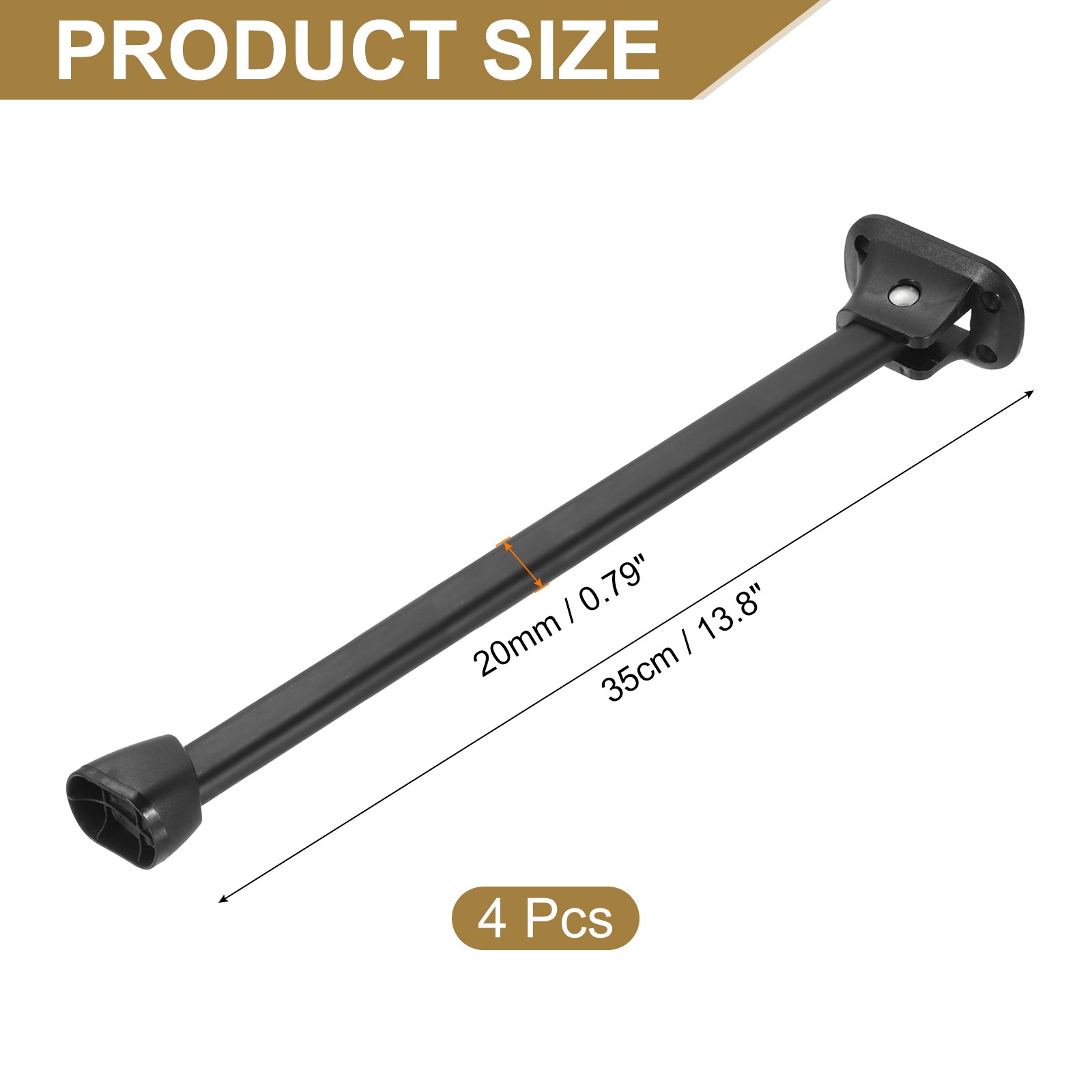 Folding Table Legs, 4pcs 35cm(13.8″) Metal Foldable Table Furniture Legs