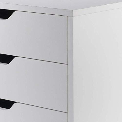 10519 Halifax 5-Drawer Composite Wood Cabinet, White