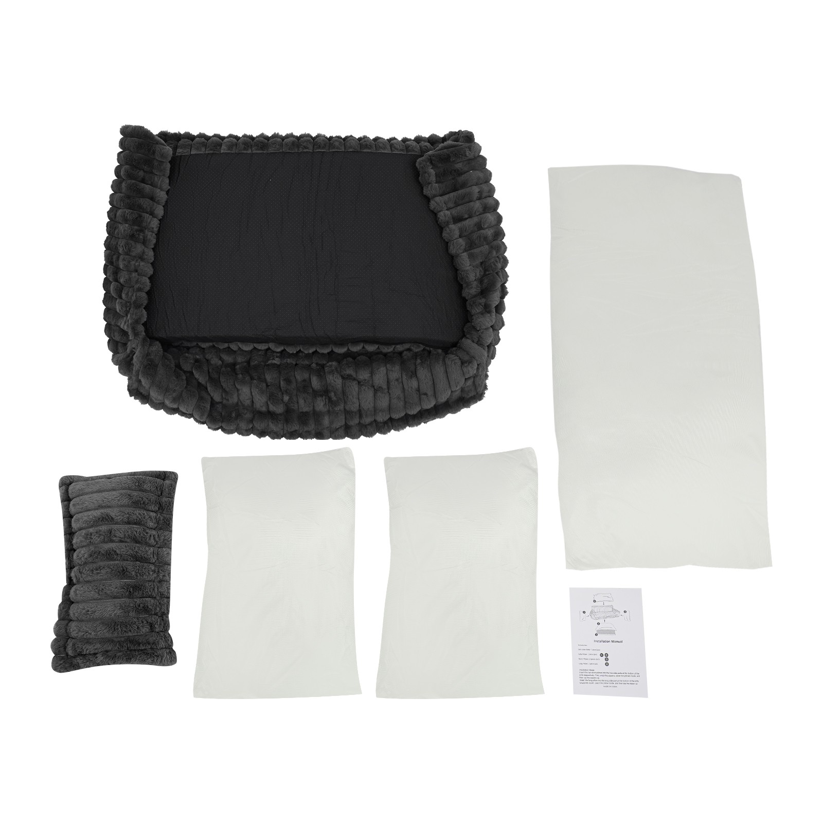 Pet Couch with Removable Washable Cover, Pet Couch Bed for Dog and Cat, Calming