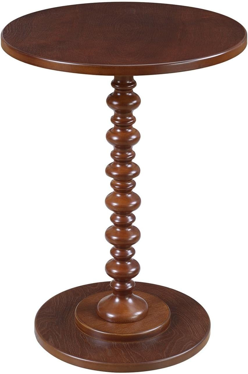Elegant Mahogany Palm Beach Spindle Table – 17.75″ Square, 24.25″ High