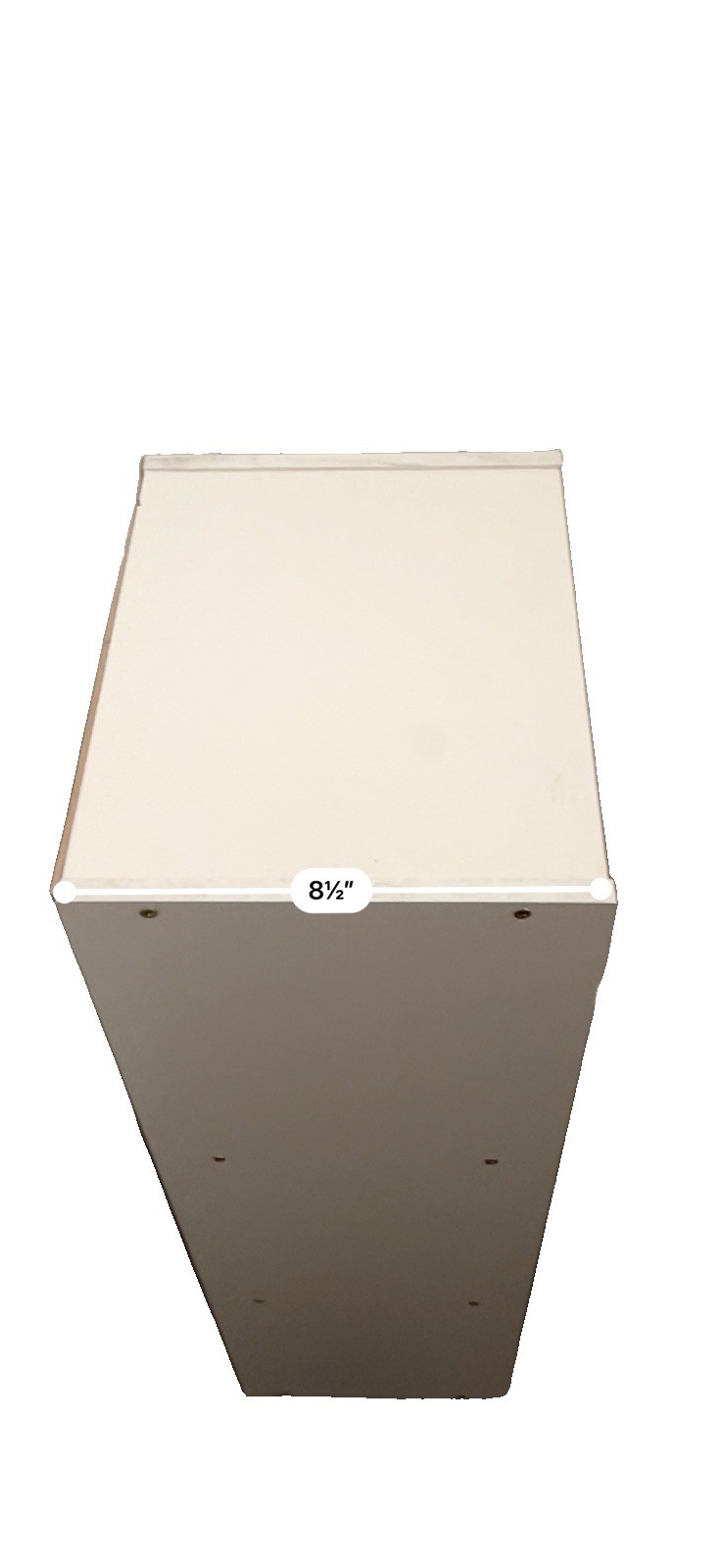 White 3-Shelf Freestanding Open Face Bookcase 30 1/2″H x 11″L x 8 1/2″W