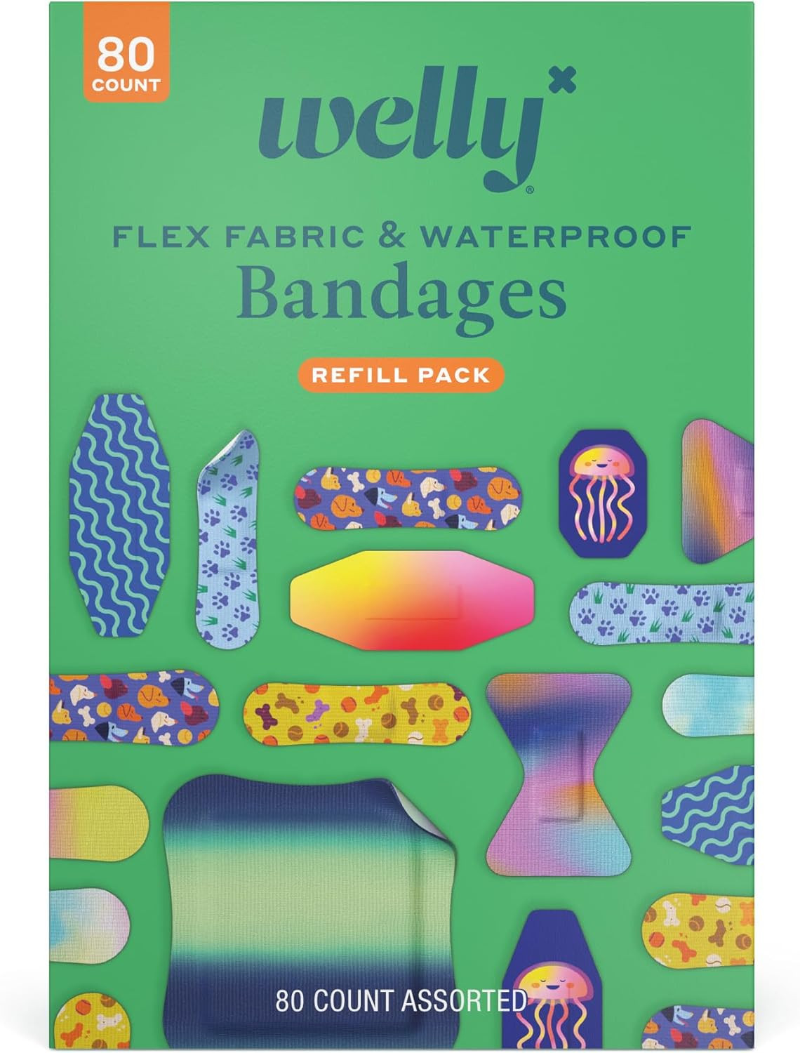 Bandage Family Pack | Adhesive Flexible Fabric & Waterproof Bandages | As