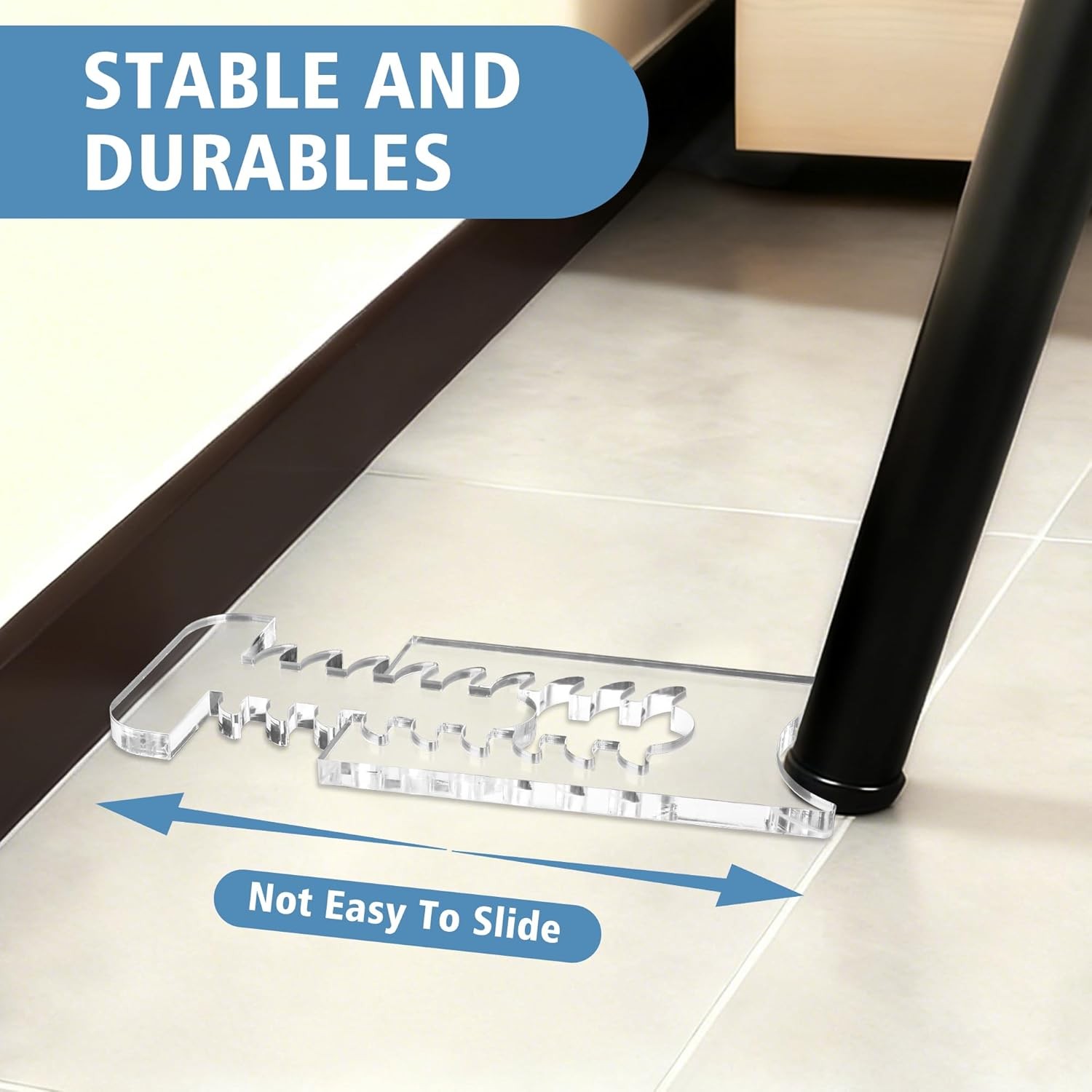 2 Pcs Adjustable Couch Wall Spacer Clear Furniture Wall Protector 7.9-11.4″