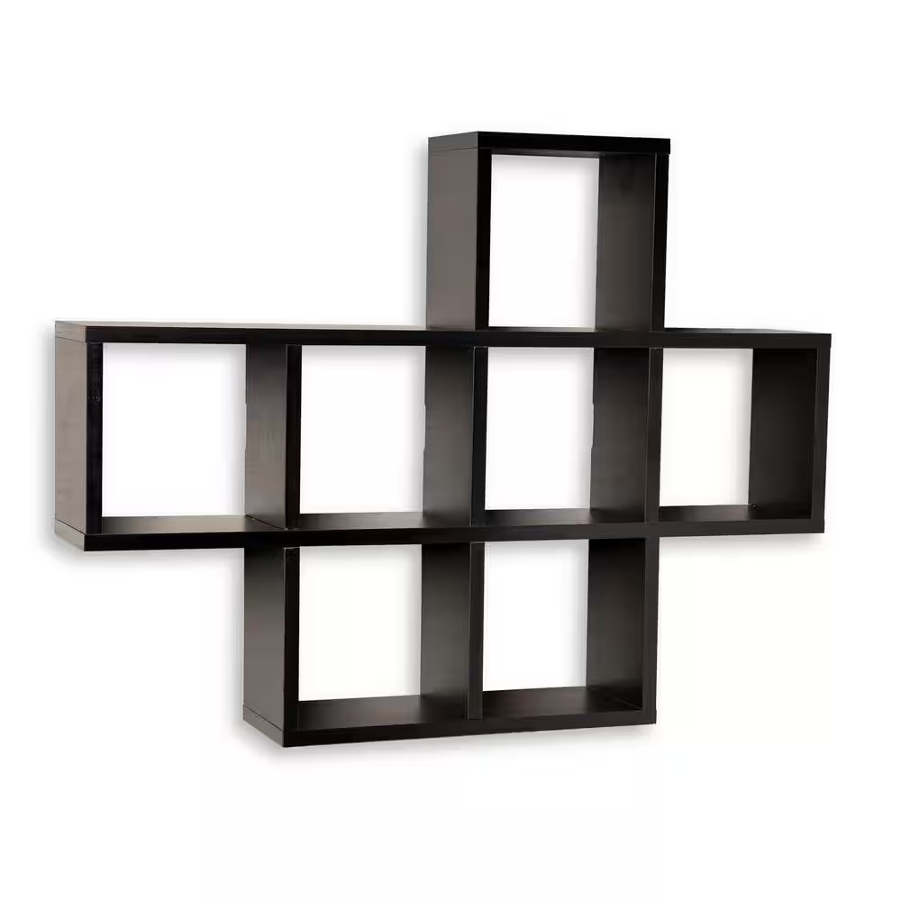 31 In. X 23 In. Black Laminated Cubby Shelf