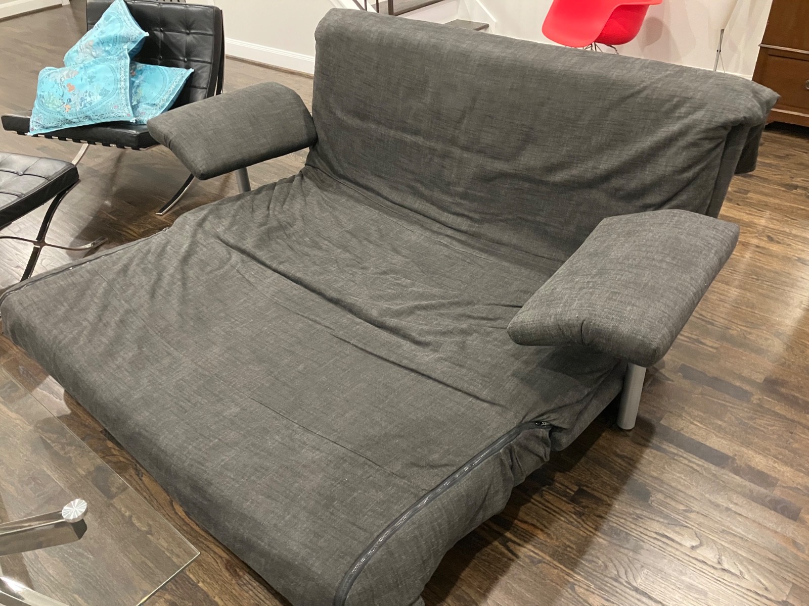 Ligne Roset Multy Sofa Bed with Arms in Gray