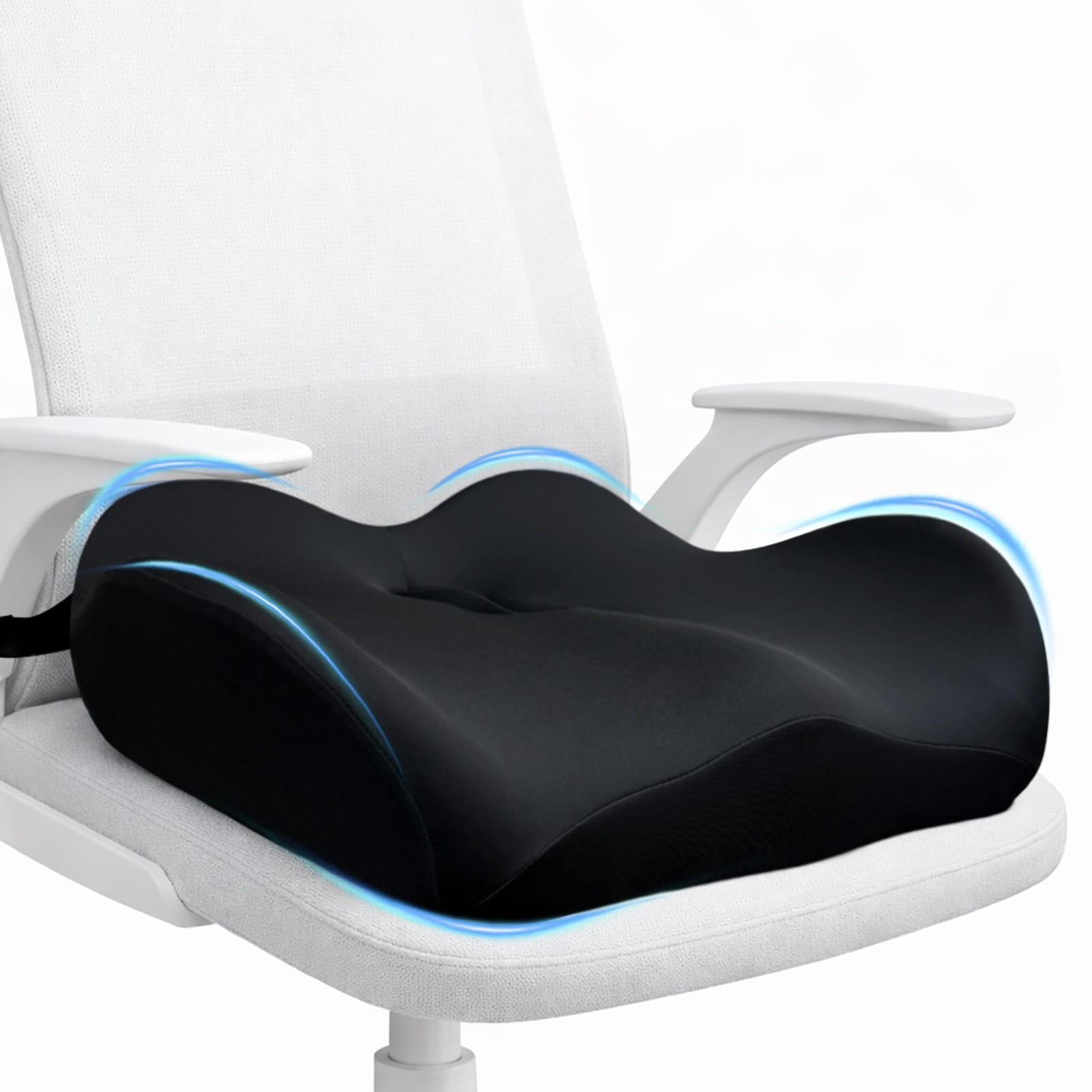 X Large Memory Foam Seat Cushion for Office Chair, High-Density Pad with Non-…