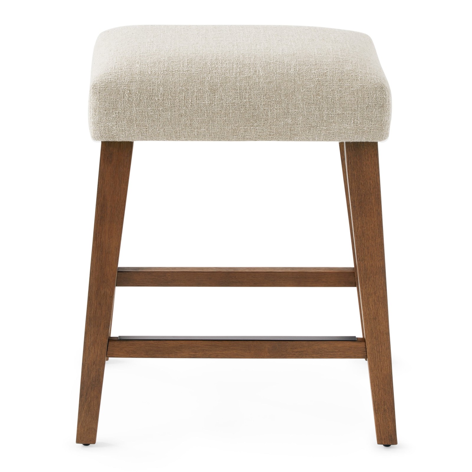 Backless Upholstered Counter Stool, Nathan Sand