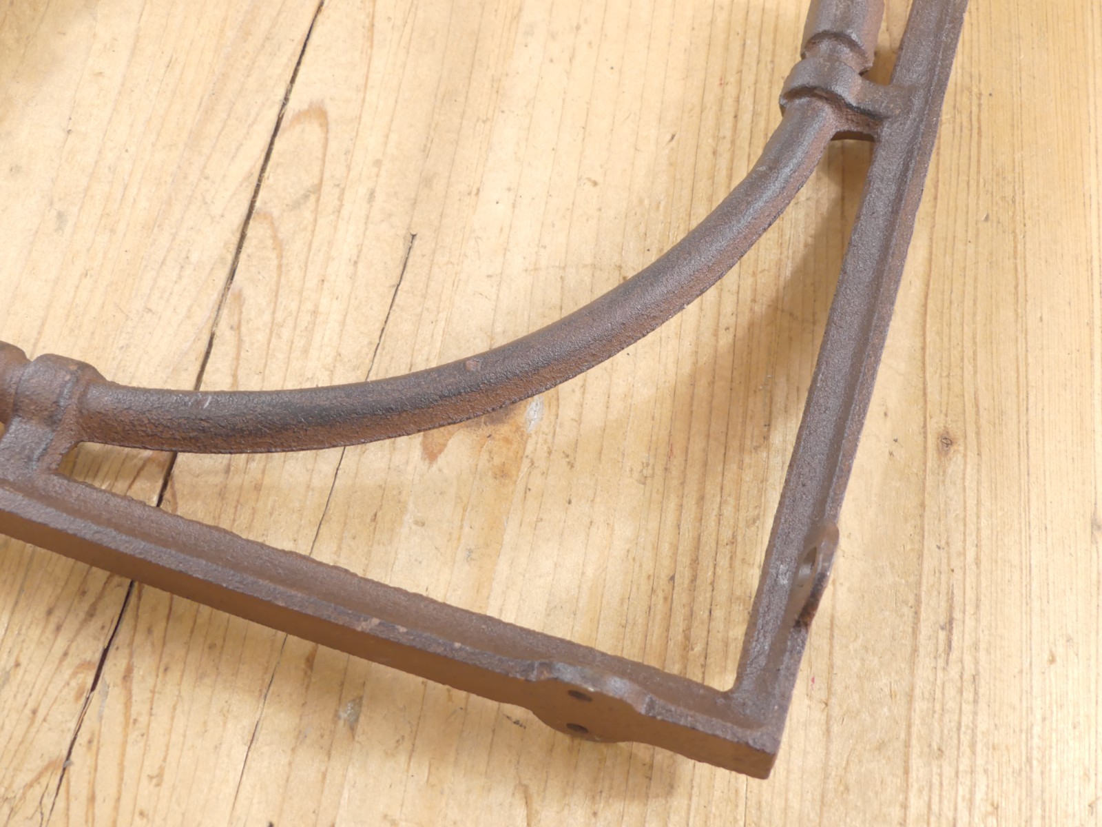 4 LARGE Shelf Brackets Corbels Wall Cast Iron Rustic Farmhouse 10″ X 10″ !!