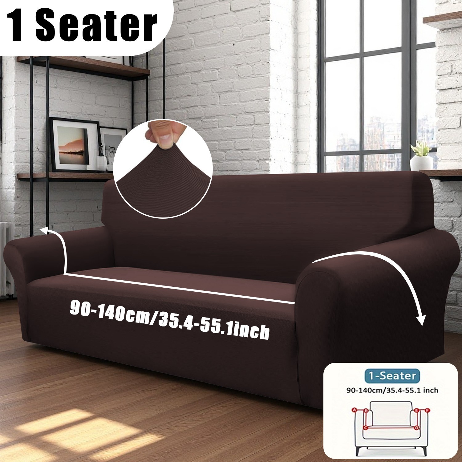 Milk silk elastic armrests fully wrapped sofa covers, furniture protection decor