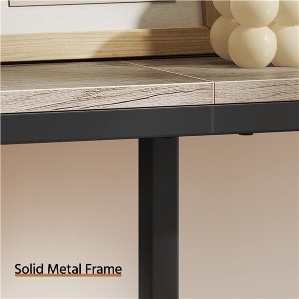 71 ” Narrow Long Console table Behind Couch Table for Living Room Hallway Gray