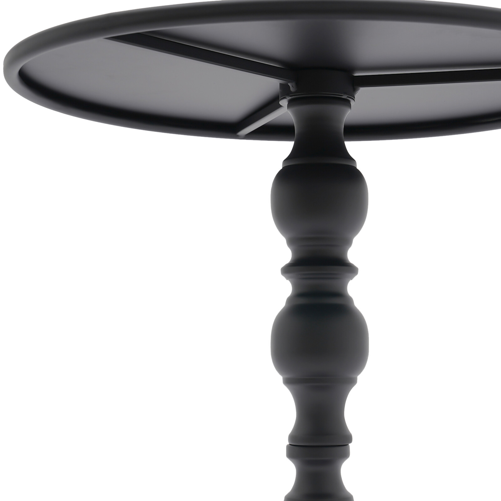 Retro Round Side Table – Durable Carbon Steel for Living Room & Bar