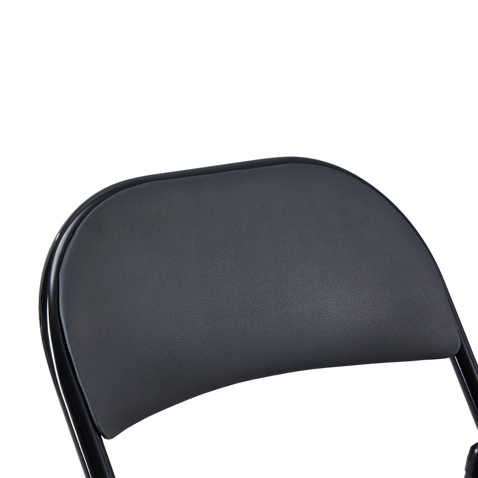 4 Pack Black Stackable Folding Plastic Chairs Commercial Seat for Events Office