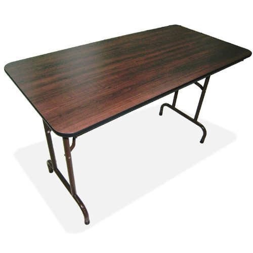 Lorell LLR65759 Economy Folding Table 48×24 Mahogany