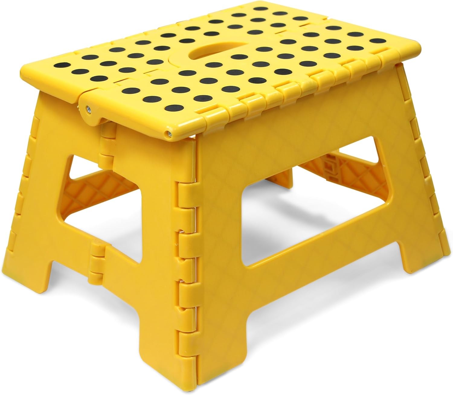 50969 Folding Step Stool 9″ Height 330 lbs Capacity 16 Steel Rods Enhanced