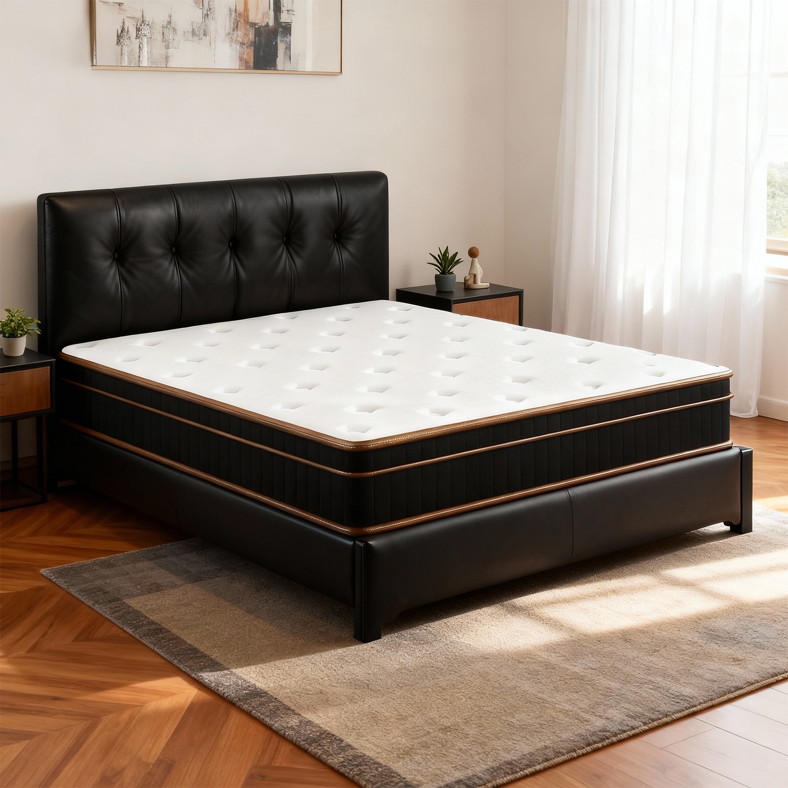 12 Inch Full Size Innerspring Mattress Medium Firm Support Cooling Breathable