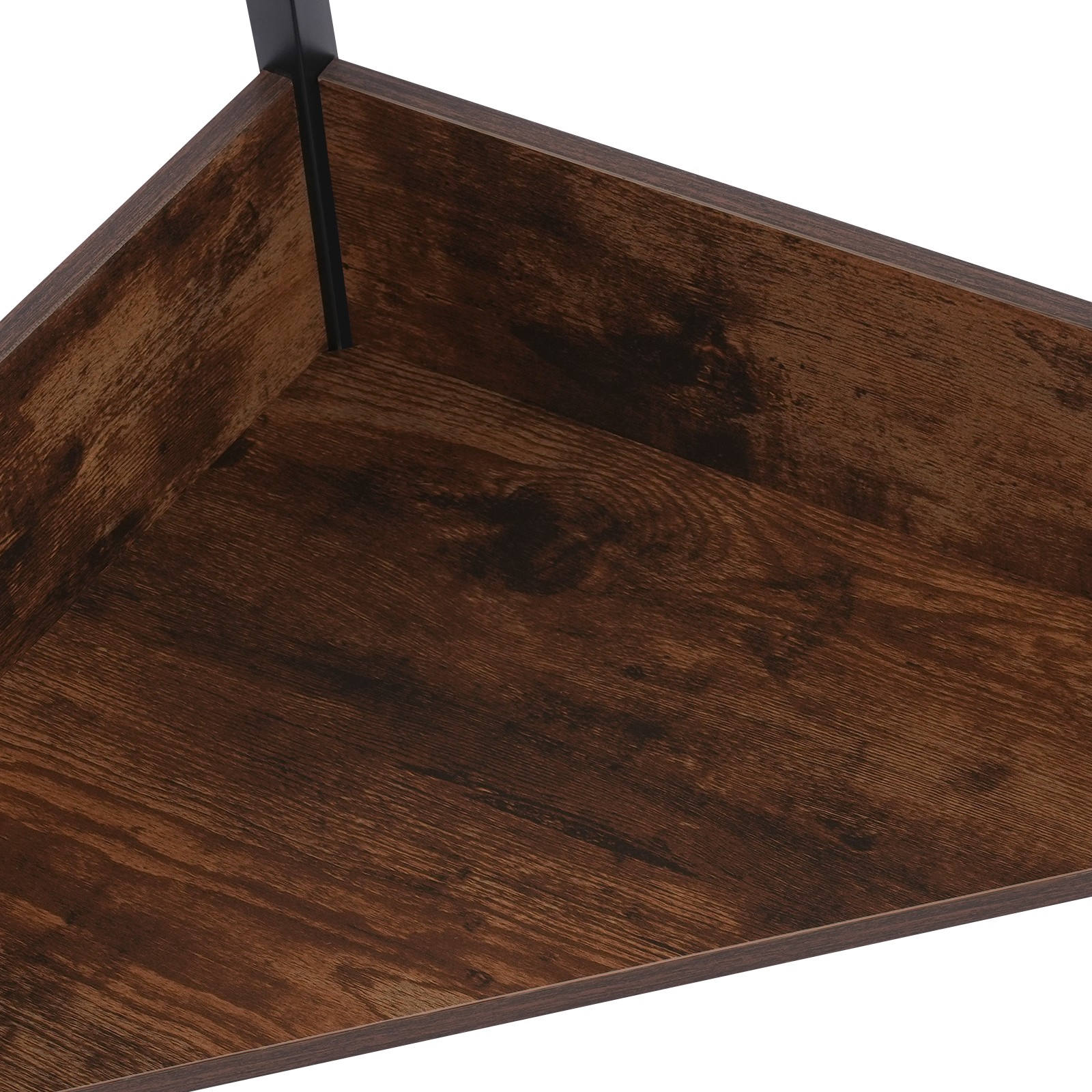 Corner Desk with Outlets, Small Desk with Outlets,Free Standing Corner Table