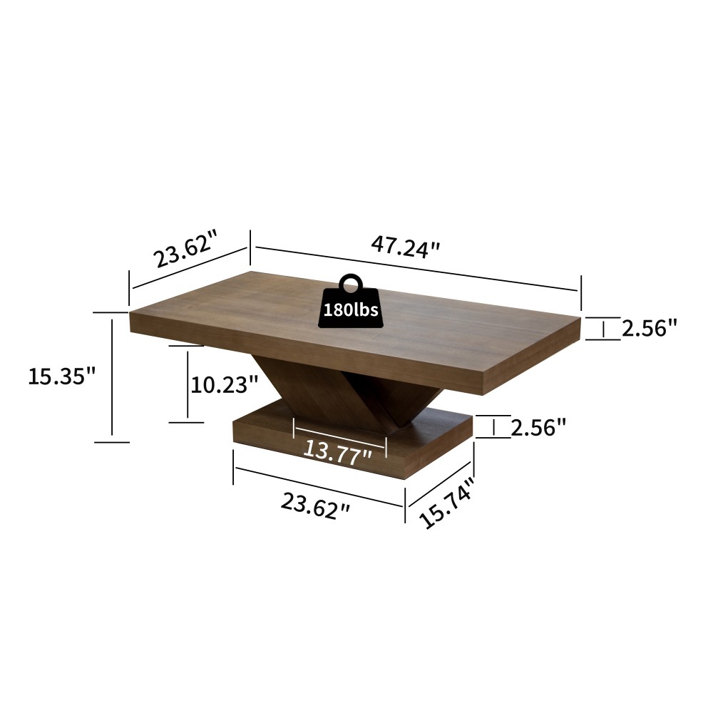 Side Table Solid Timber Veneer with X-Shaped Legs Featuring Spacious Tabletop
