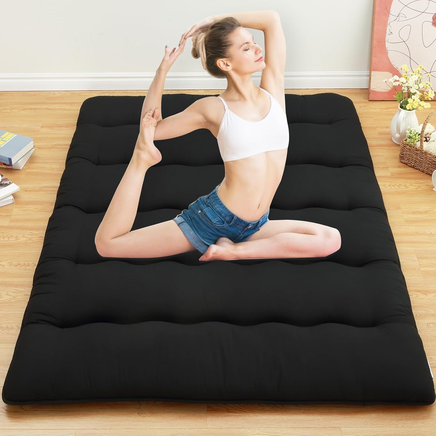 Garvee Futon Mattress Tatami Mat Japanese Sleeping Floor Mattress Futon Foldable