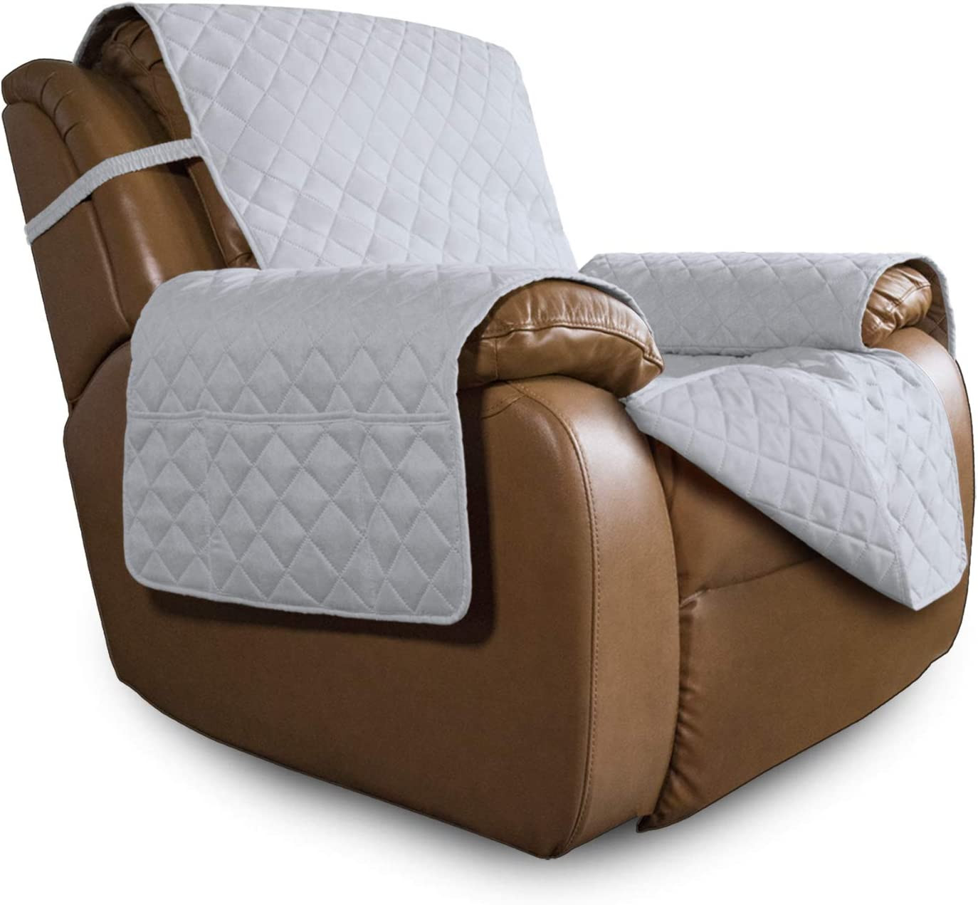 Oversized Recliner Chair Large Recliner Light Gray/Light Gray