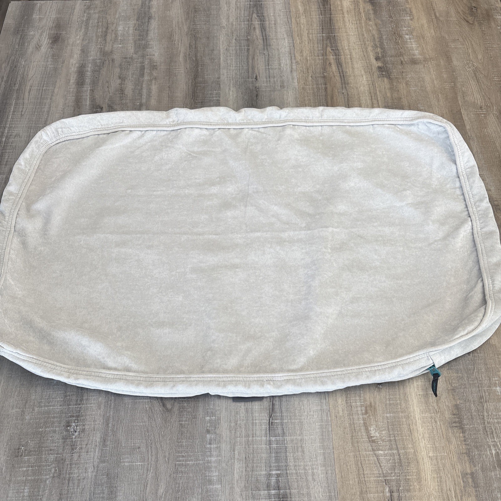 Lovesac Standard Back Pillow Cushion Cover Sky Gray Corded Velvet HE4802 35×23