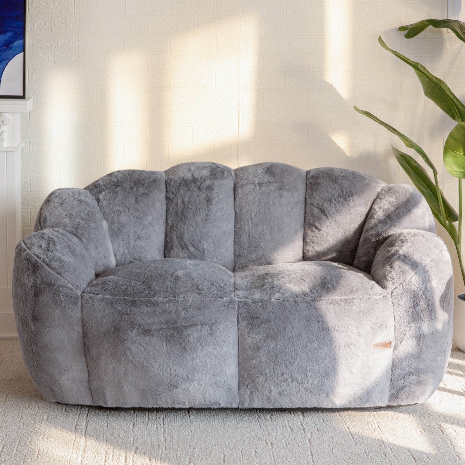 MAXYOYO Adult Bean Bag Chair,Flower Shaped Bean Bag Sofa,Plush Reading Chair