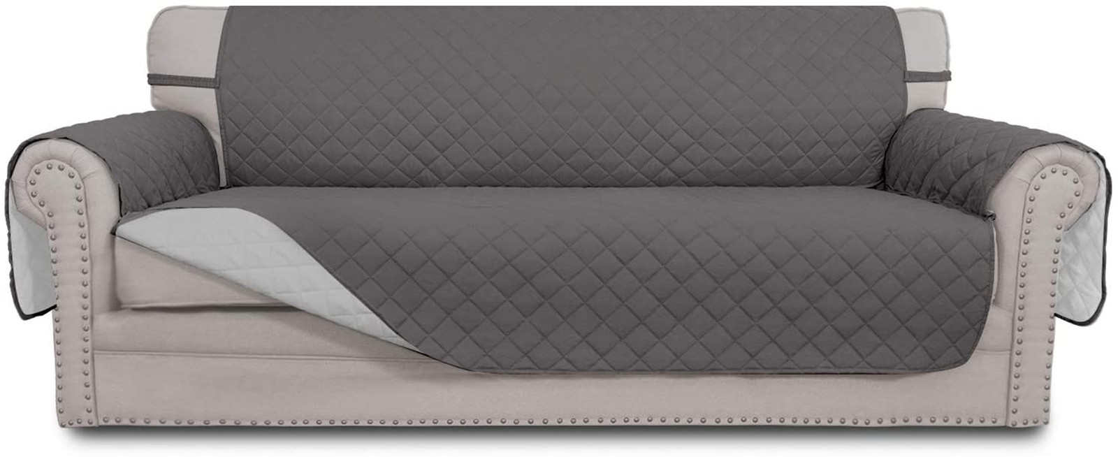Easy-Going Reversible Couch Cover for 3-Cushion Sofa Water-Resistant Pet Protect