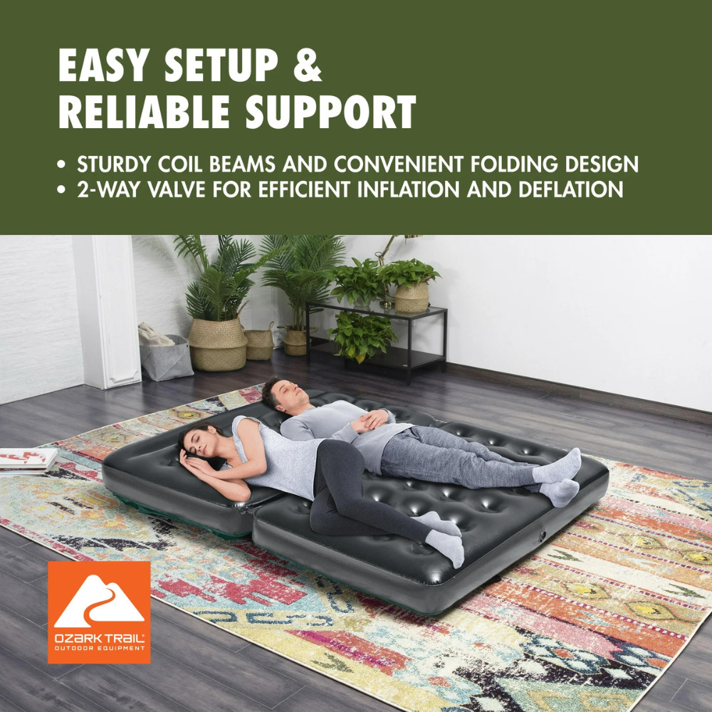 Ozark Trail Multi-Max 5-in-1 Inflatable Air Couch Queen Sofa Bed Sleeper Camping