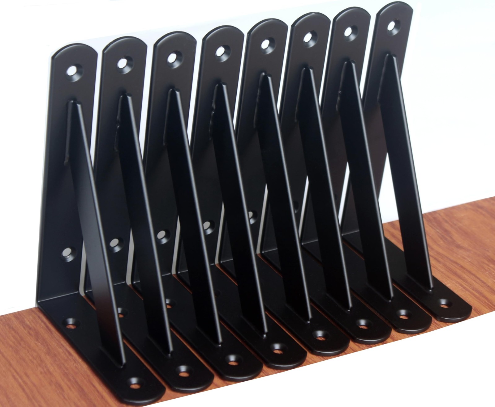 8 Pack 4×6 Inch Heavy Duty Shelf Brackets 90 Degree L Shelf Support Brackets