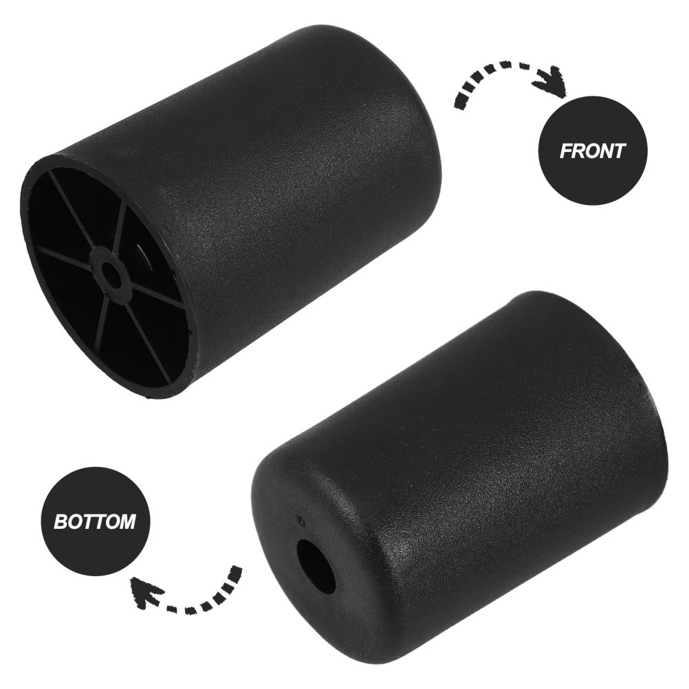 4Pcs Black ABS Plastic Adjustable Sofa Legs for Furniture Table Cabinet Riser