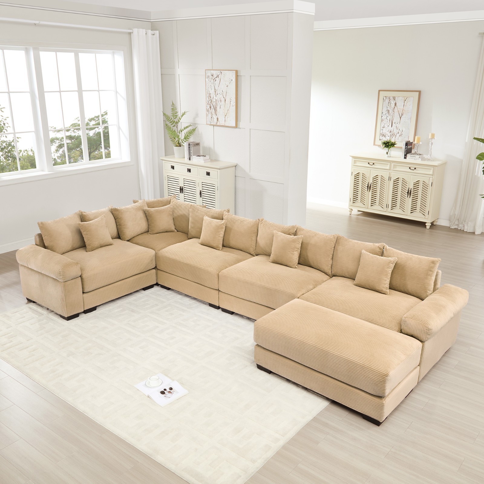 Oversized Living Room Cloud Modular Sectional Couch Ergonomic Chaise Lounge Seat
